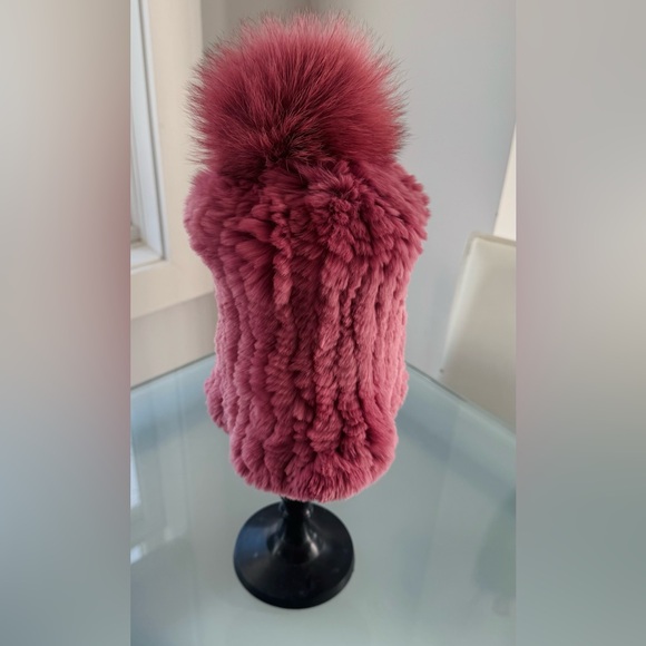Rex rabbit fur hat - Picture 2 of 3